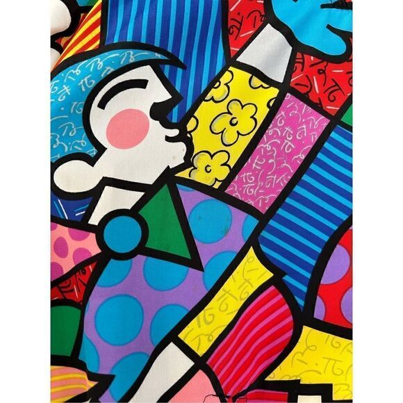 Vintage 1990s Tail Romero Britto Vintage Pop Art Bomber Jacket Size Small - Picture 8 of 11